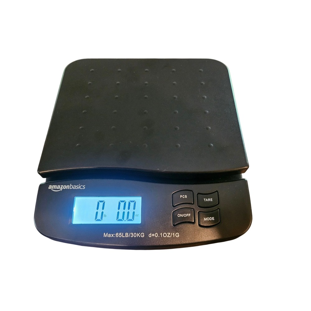 Amazon Basics Digital Shipping Scale Black 65lb Capacity 5503001US